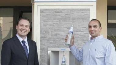 L’inaugurazione della prima fontanella d’acqua minerale