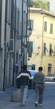 Uno scorcio di via Pier Cironi 