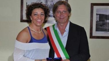 Francesca Panizzo con il sindaco