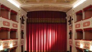 L’interno del Teatro Verdi di Santa Croce sull’Arno