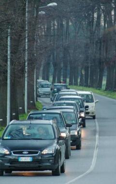 <strong>TRAFFICATA.</strong> La via Provinciale di Camaiore