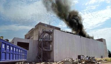 A fuoco un'ala dell'ex Radicifil