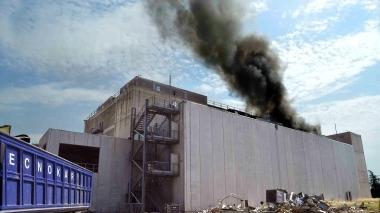 A fuoco un'ala dell'ex Radicifil