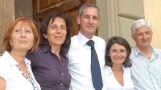 La giunta Scatragli. Al centro, il sindaco