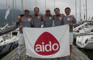 Lequipe dello Yacht Club Montecatini che ha promosso lattivit&agrave; dellAido in Austria 