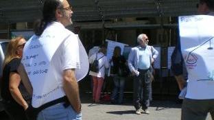 La manifestazione di protesta del Fials