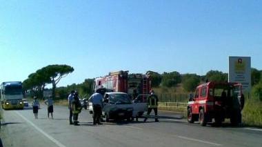 <b>AURELIA. </b>Due immagini dell’ incidente causato dai cani