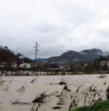 Il Magra in piena      