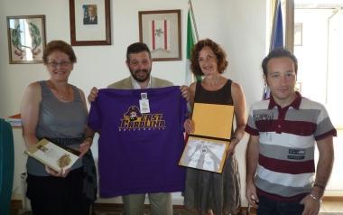 Il sindaco Campinoti e l’assessore Ciulli con Linda K. Darty e Susan Beck-Frazier