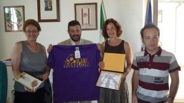 Il sindaco Campinoti e l’assessore Ciulli con Linda K. Darty e Susan Beck-Frazier