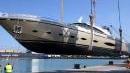 Marina di Carrara: il varo del nuovo Ab Yacht 140 piedi realizzato nel cantiere del gruppo Maiora all’ex Dalmine