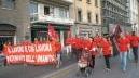 La manifestazione dei lavoratori Baglietto alla recente Luminara