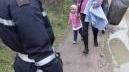 L’intervento dei vigili urbani durante uno sgombero
