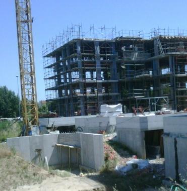 Il cantiere allo stadio 