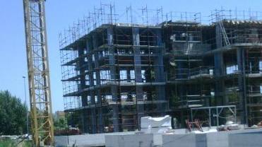 Il cantiere allo stadio