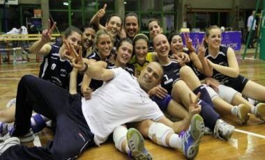 La festa del Montesport per la promozione nel campionato di serie B2 
