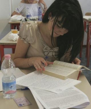 Durante lesame 