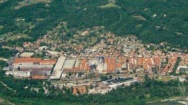 Una veduta dello stabilimento Kme di Fornaci di Barga