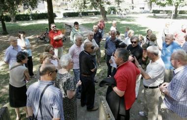 I cittadini del quartiere Ovest col presidente Mosca 