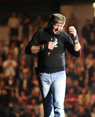 <b>POP STAR.</b> Vasco Rossi si esibisce durante un concerto   