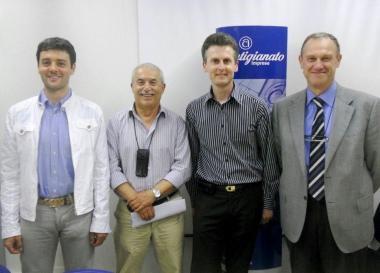 Da sinistra Corrieri, Bargellini, Simone Balli e Lazzerini 