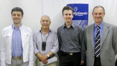 Da sinistra Corrieri, Bargellini, Simone Balli e Lazzerini
