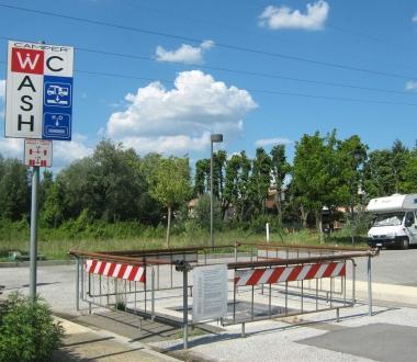 La stazione di scarico per camper 