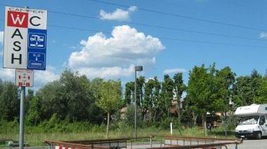 La stazione di scarico per camper