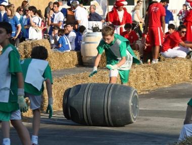 Un momento di una passata edizione del Palio del Cuoio 