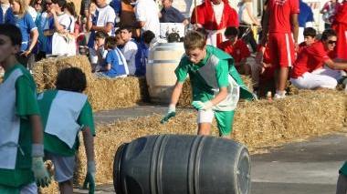 Un momento di una passata edizione del Palio del Cuoio