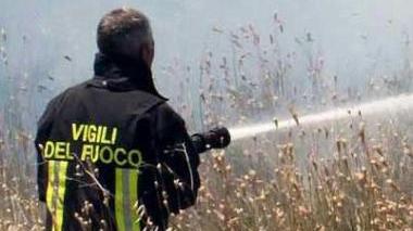 Vigile del fuoco in azione