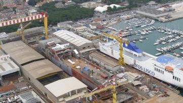Una veduta dei Nuovi Cantieri Apuania