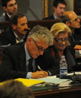 Maurizio Dinelli e Giuliana Baudone in consiglio comunale  