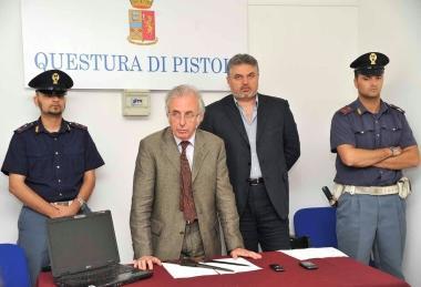 La conferenza stampa della squadra mobile 