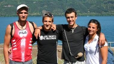 <b>CHE POKER. </b>Da sinistra Ermes Bacci, Matteo Volpi, Lorenzo Pagni e Rachele Puccetti