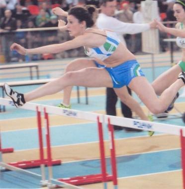 A sinistra Sara Tani A destra Rebecca Palandri durante una delle sue gare  
