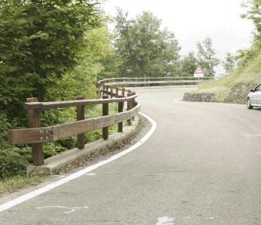 Un tratto di statale del Cerreto