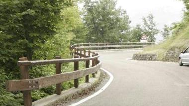 Un tratto di statale del Cerreto
