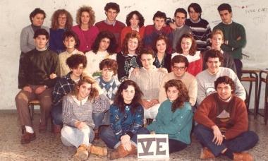 Una foto dei ragazzi della 5E dellistituto Dagomari anno 1985-1986 