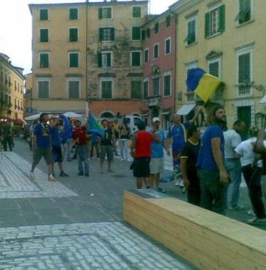 Una foto dei festeggiamenti per la C1    
