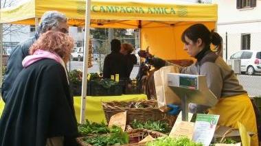 Verdure prodotte a Km zero in vendita con Campagna amica