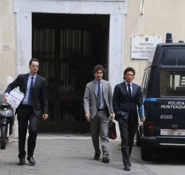 Da sinistra a destra gli avvocati Meucci, Bini e Di Bugno (Vip) 