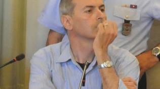 Sopra una riunione del centrodestra e a sinistra l’ex sindaco Pietro Fazzi (Vip)