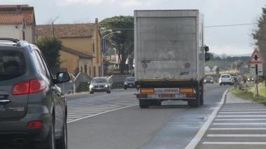 <b>VIABILITÀ.</b> Un tratto della statale Aurelia nella zona sud della nostra provincia. Sotto il sindaco Monica Paffetti