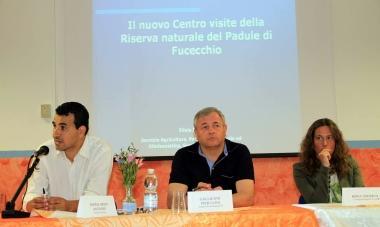 I sindaci alla presentazione del progetto del nuovo Centro visite del Padule 