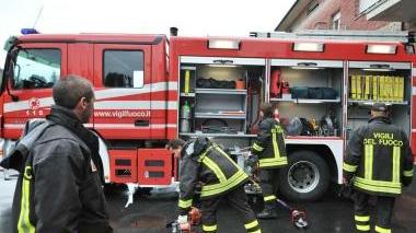 Un’autopompa dei vigili del fuoco