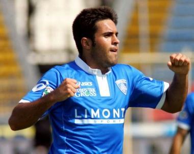 Il brasiliano Eder dopo uno dei gol segnati con lEmpoli 