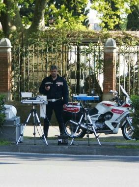 Lautovelox dei vigili sul viale Carducci 