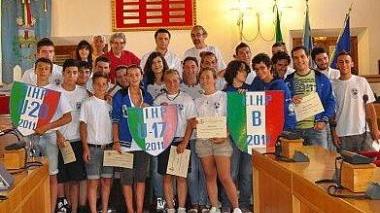 <b>HOCKEY IN LINE. </b>Un gruppo di atleti della Nuova Polisportiva Molinese