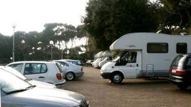 Il parcheggio del castello Pasquini